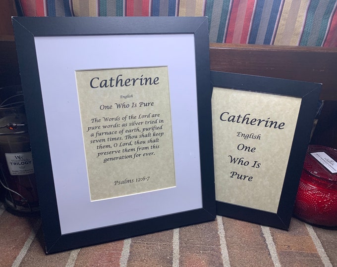 Catherine - Name, Origin, with or without King James Version Bible Verse