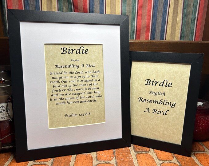 Birdie - Name, Origin, with or without King James Version Bible Verse