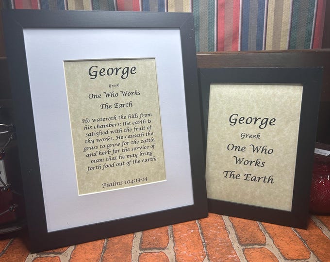 George - Name, Origin, with or without King James Version Bible Verse