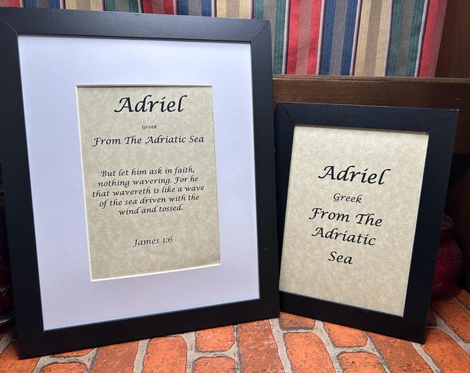 Adriel - Name, Origin, with or without King James Version Bible Verse