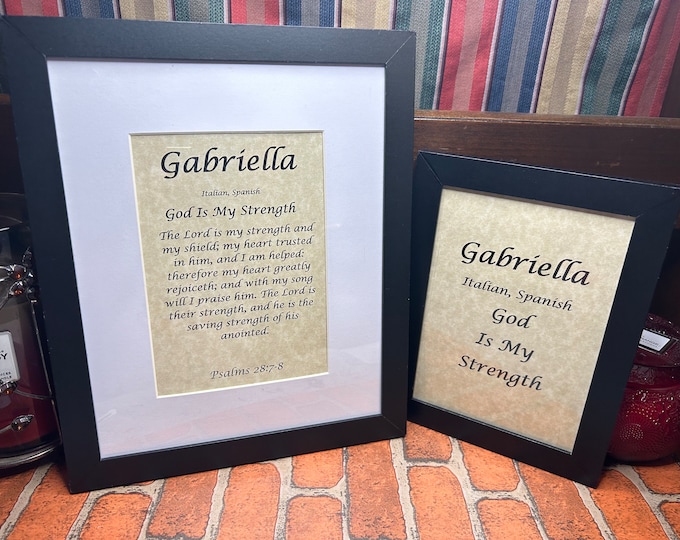 Gabriella - Name, Origin, with or without King James Version Bible Verse