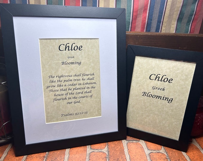 Chloe - Name, Origin, with or without King James Version Bible Verse