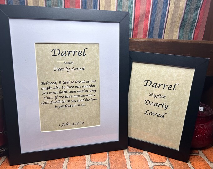 Darrel - Name, Origin, with or without King James Version Bible Verse