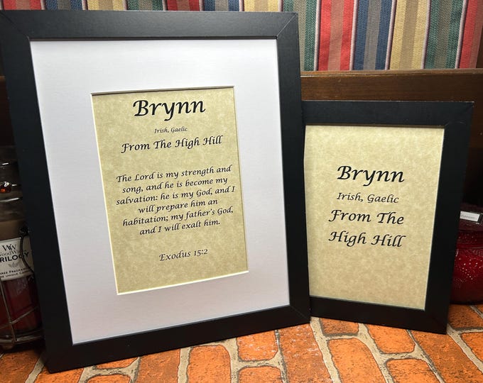 Brynn - Name, Origin, with or without King James Version Bible Verse