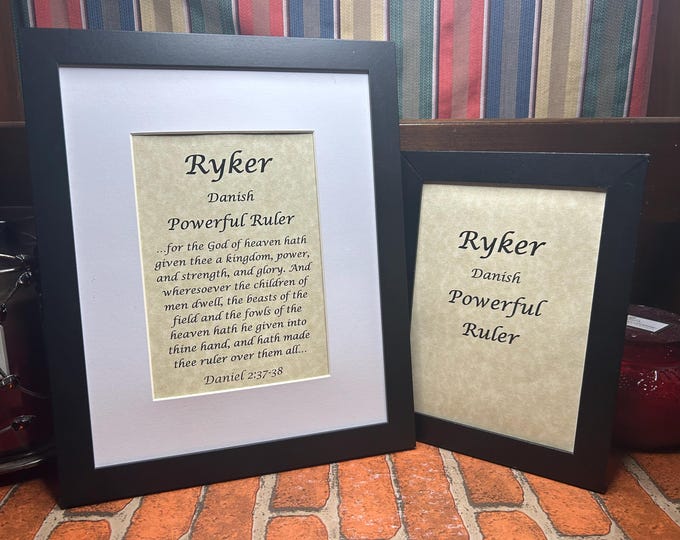 Ryker - Name, Origin, with or without King James Version Bible Verse