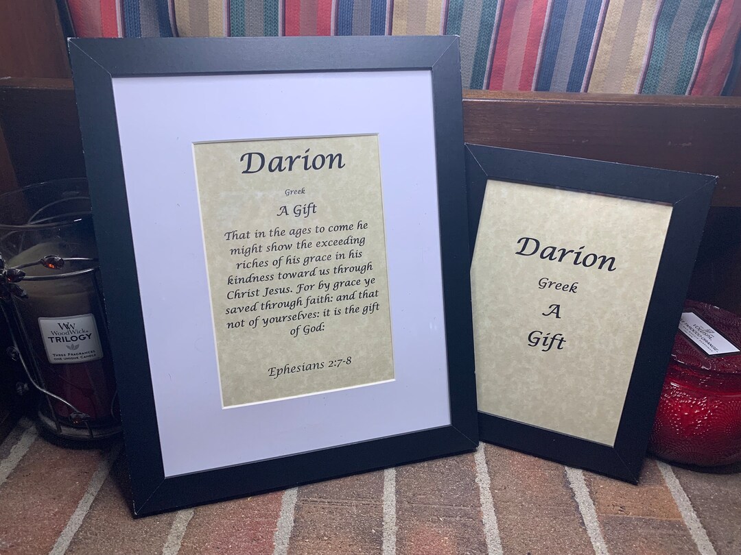 Darion - Name, Origin, With or Without King James Version Bible Verse ...
