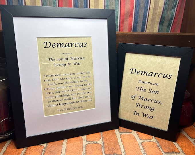 Demarcus - Name, Origin, with or without King James Version Bible Verse