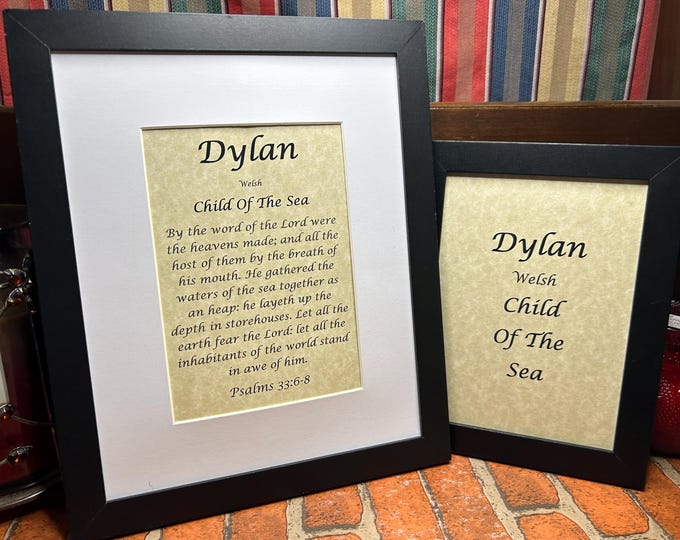 Dylan - Name, Origin, with or without King James Version Bible Verse
