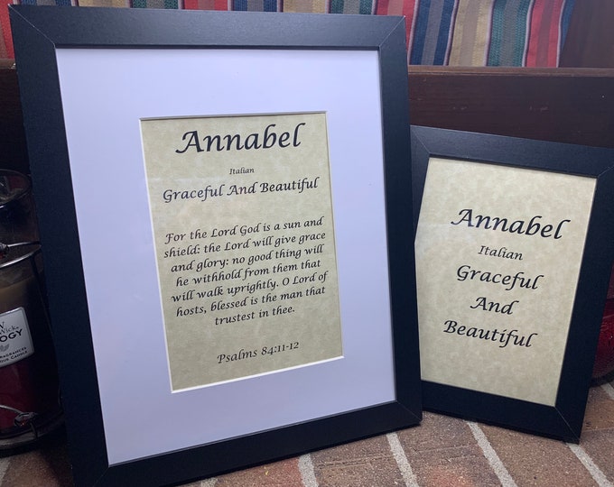 Annabel - Name, Origin, with or without King James Version Bible Verse