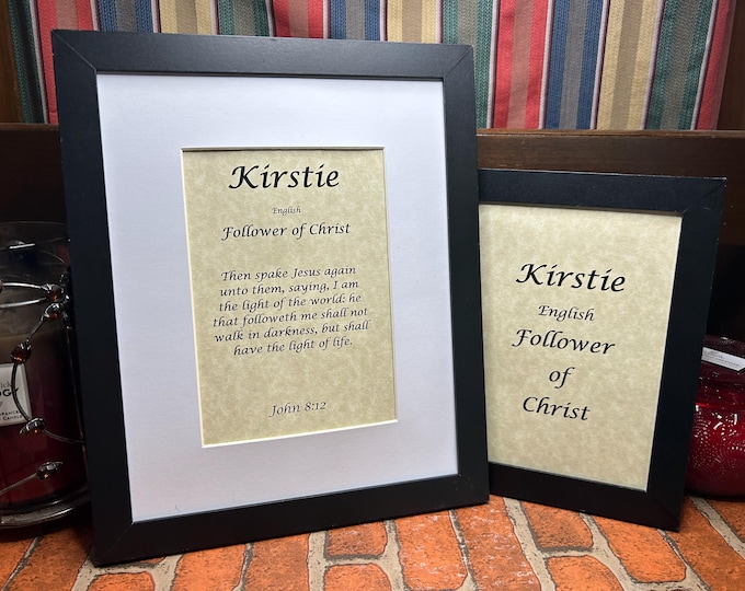Kirstie - Name, Origin, with or without King James Version Bible Verse