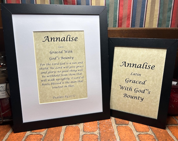 Annalise - Name, Origin, with or without King James Version Bible Verse