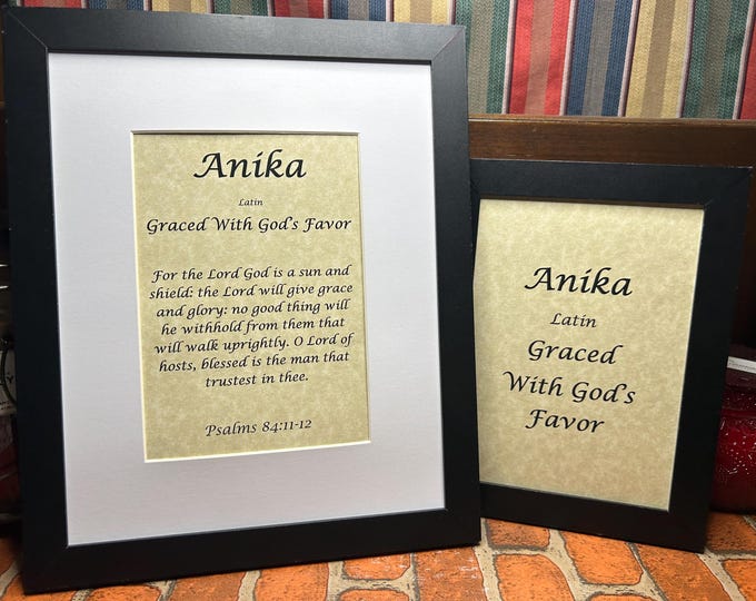 Anika - Name, Origin, with or without King James Version Bible Verse