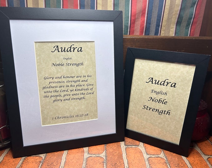 Audra - Name, Origin, with or without King James Version Bible Verse