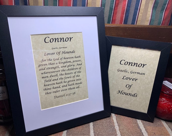 Connor - Name, Origin, with or without King James Version Bible Verse