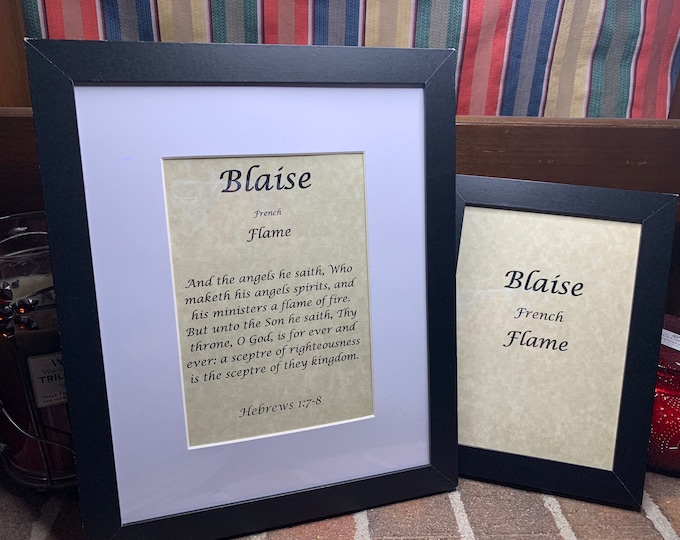 Blaise - Name, Origin, with or without King James Version Bible Verse