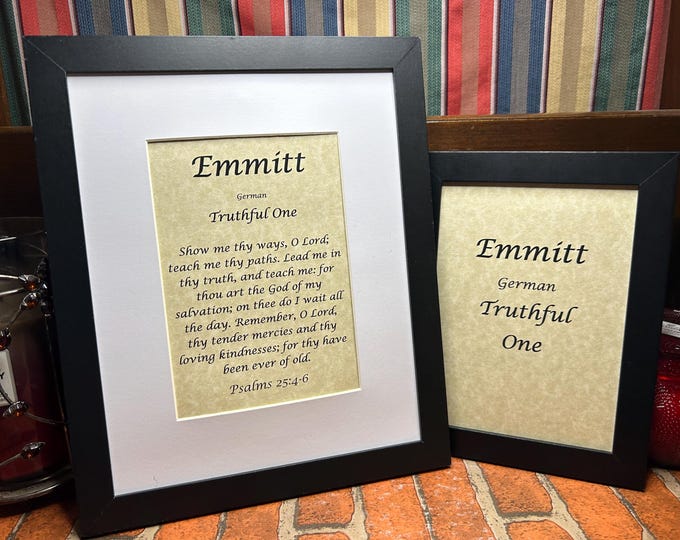 Emmitt - Name, Origin, with or without King James Version Bible Verse