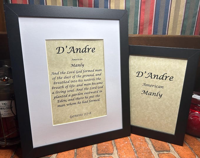 D'Andre - Name, Origin, with or without King James Version Bible Verse