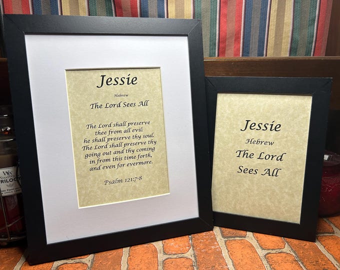 Jessie - Name, Origin, with or without King James Version Bible Verse