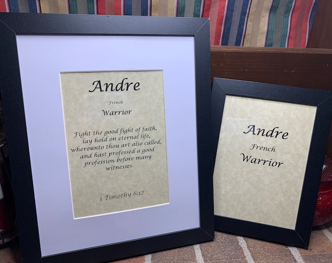 Andre - Name, Origin, with or without King James Version Bible Verse