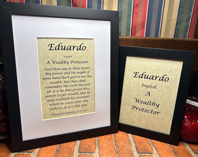 Eduardo - Name, Origin, with or without King James Version Bible Verse
