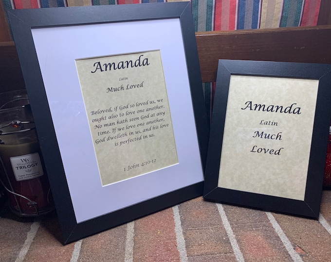 Amanda - Name, Origin, with or without King James Version Bible Verse