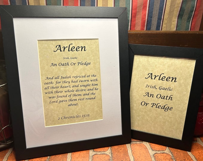 Arleen - Name, Origin, with or without King James Version Bible Verse