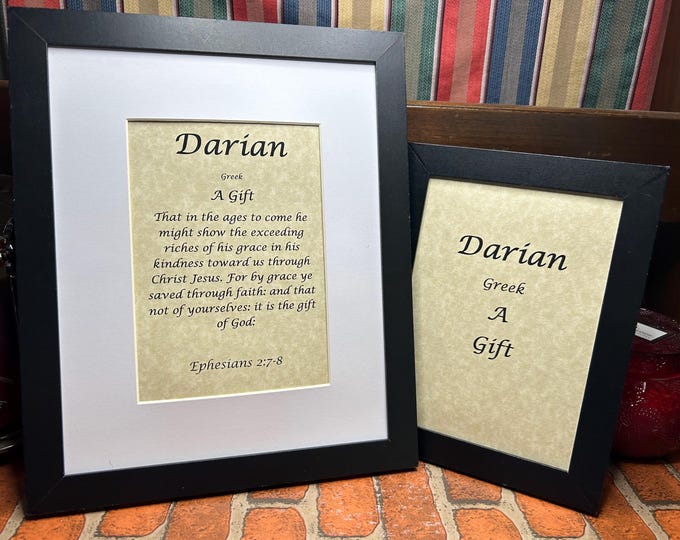 Darian - Name, Origin, with or without King James Version Bible Verse