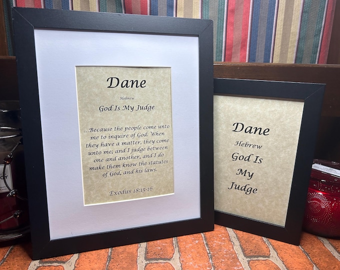 Dane - Name, Origin, with or without King James Version Bible Verse