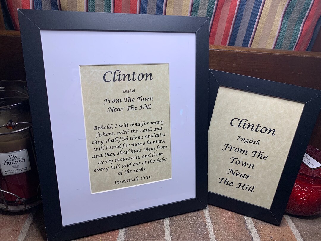 Clinton - Name, Origin, With or Without King James Version Bible Verse ...