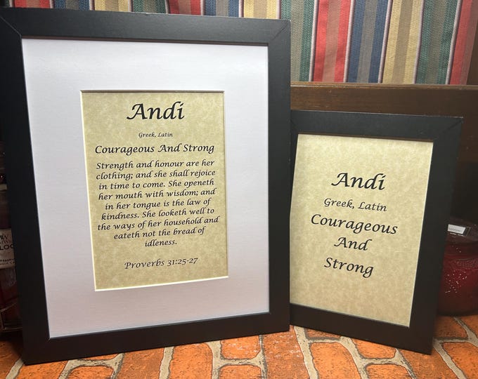 Andi - Name, Origin, with or without King James Version Bible Verse