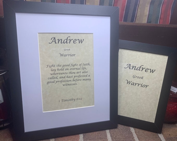 Andrew - Name, Origin, with or without King James Version Bible Verse