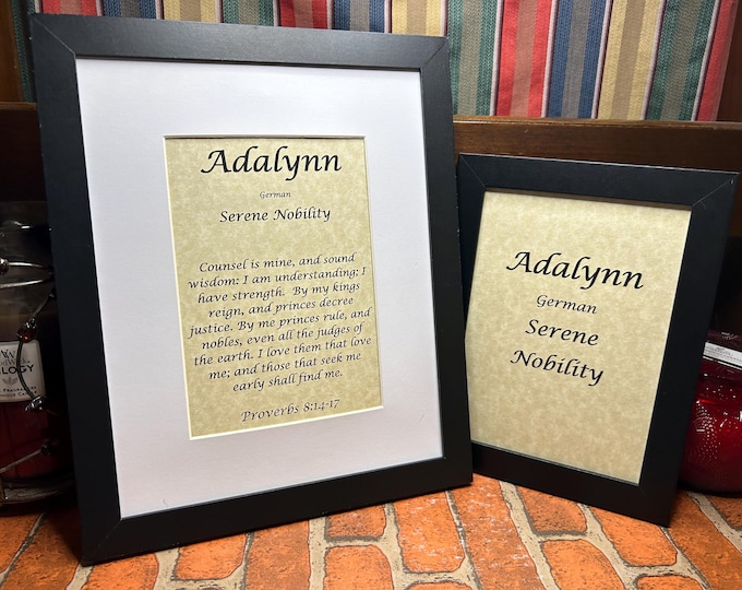 Adalynn - Name, Origin, with or without King James Version Bible Verse