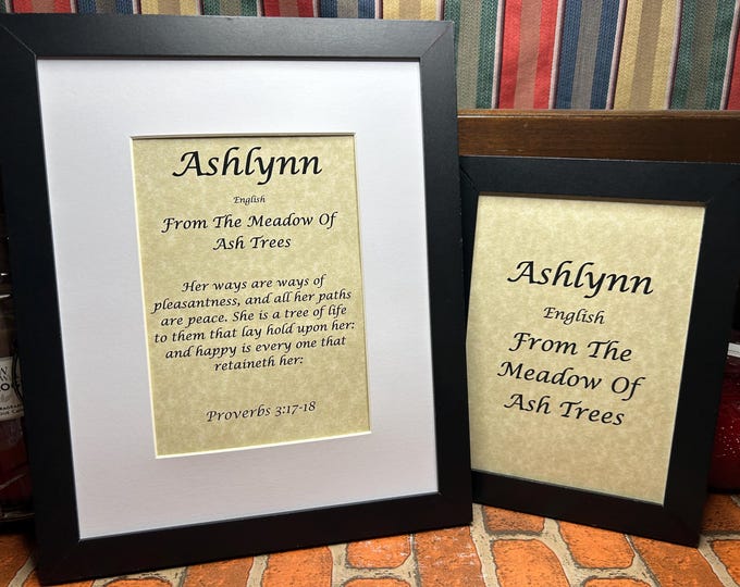 Ashlynn - Name, Origin, with or without King James Version Bible Verse