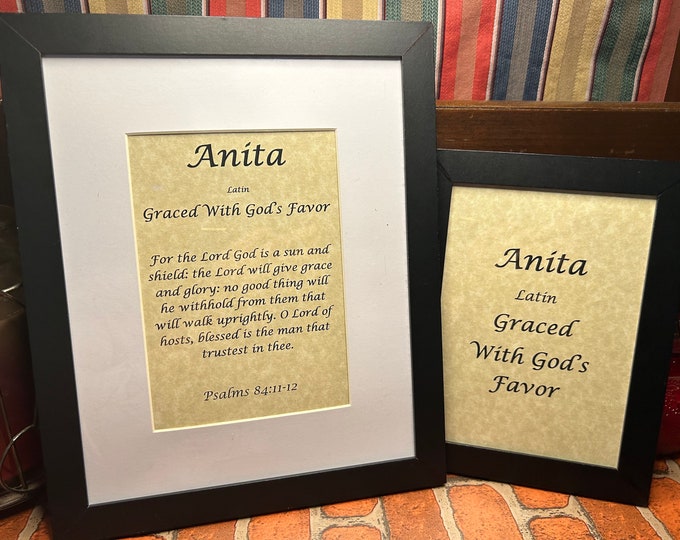 Anita - Name, Origin, with or without King James Version Bible Verse