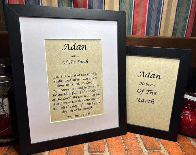 Adan - Name, Origin, with or without King James Version Bible Verse
