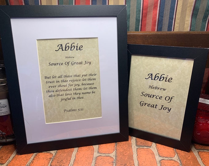 Abbie - Name, Origin, with or without King James Version Bible Verse