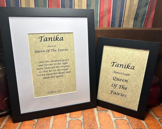 Tanika - Name, Origin, with or without King James Version Bible Verse