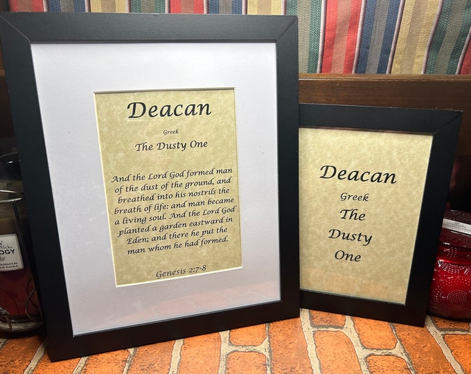 Deacon - Name, Origin, with or without King James Version Bible Verse