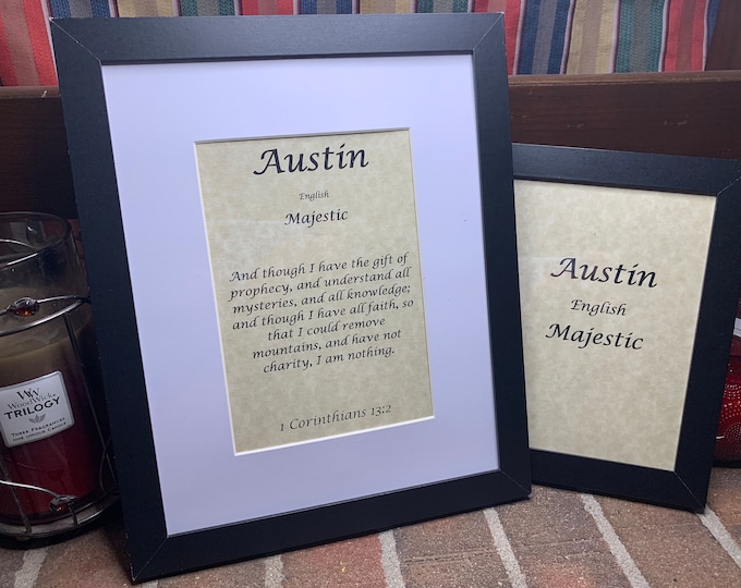 Austin - Name, Origin, with or without King James Version Bible Verse