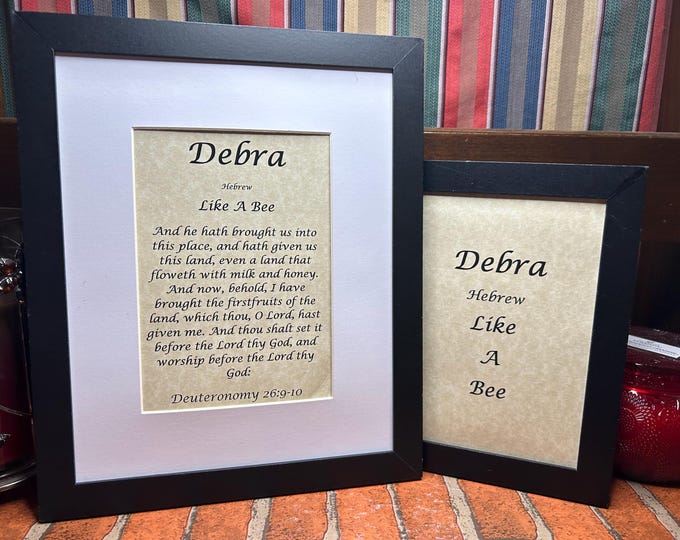 Debra - Name, Origin, with or without King James Version Bible Verse