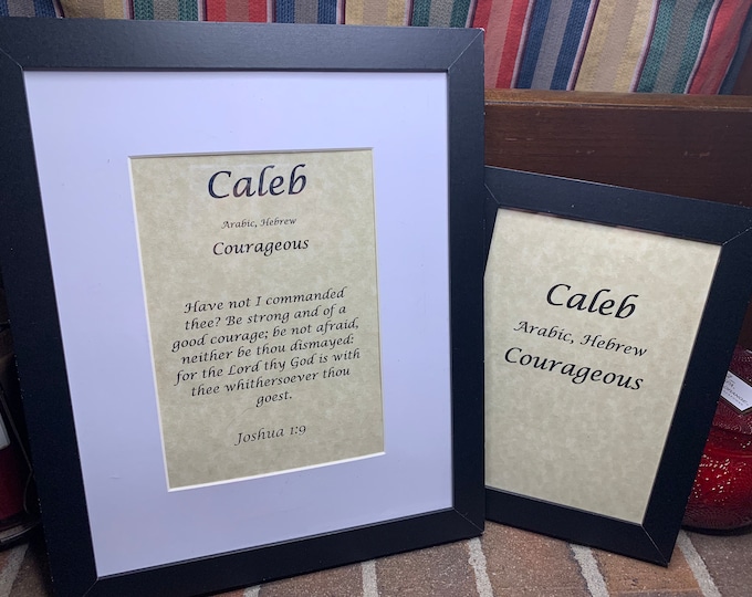 Caleb - Name, Origin, with or without King James Version Bible Verse