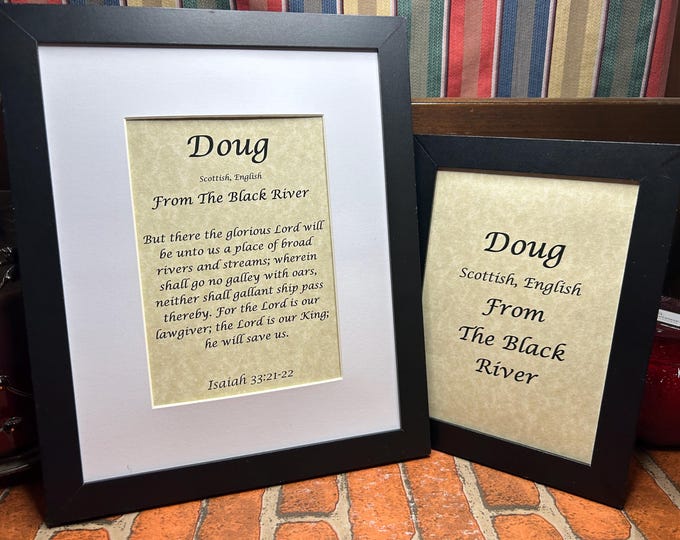 Doug - Name, Origin, with or without King James Version Bible Verse