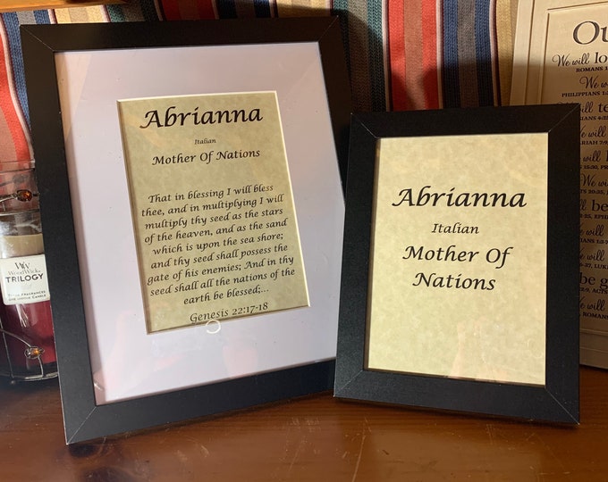 Abrianna - Name, Origin, with or without King James Version Bible Verse