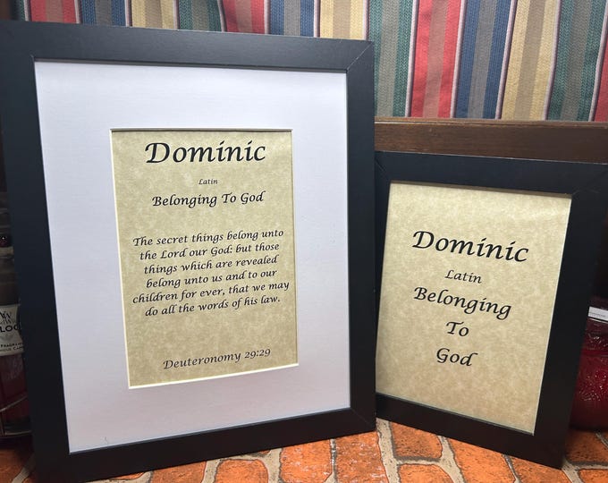 Dominic - Name, Origin, with or without King James Version Bible Verse