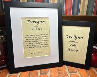 Evelynn - Name, Origin, with or without King James Version Bible Verse
