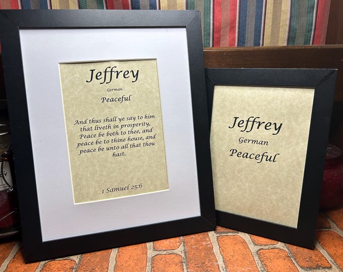 Jeffrey - Name, Origin, with or without King James Version Bible Verse