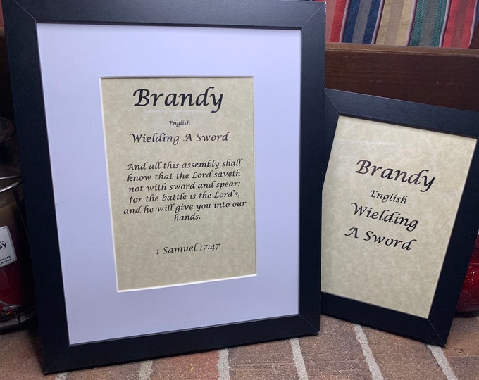 Brandy - Name, Origin, with or without King James Version Bible Verse