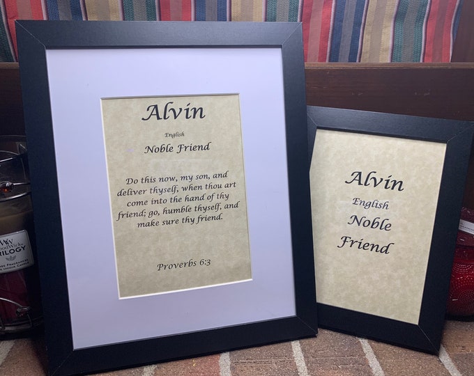 Alvin - Name, Origin, with or without King James Version Bible Verse