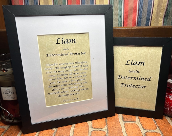 Liam - Name, Origin, with or without King James Version Bible Verse