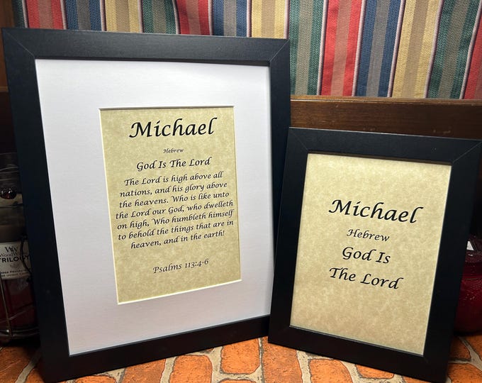 Michael - Name, Origin, with or without King James Version Bible Verse